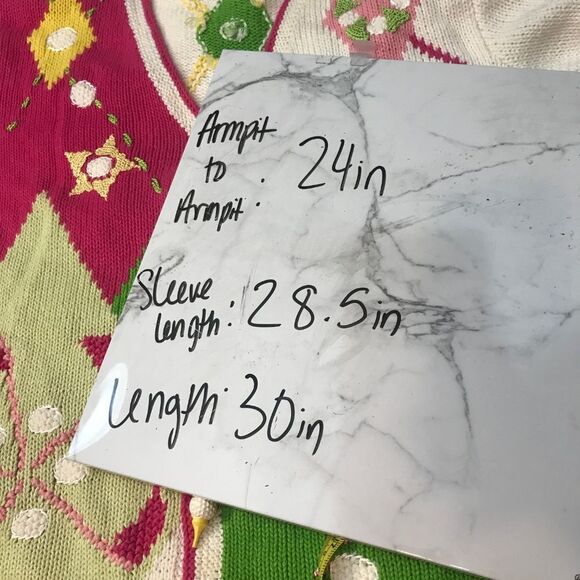 Storybook Knits Colorful Golf Cardigan - Picture 5 of 5